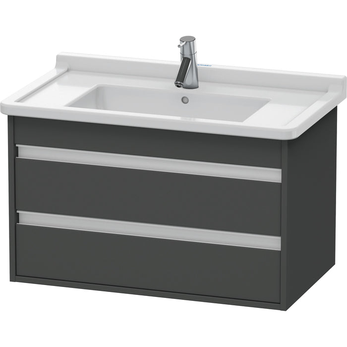 Duravit KT664404949 Ketho Wall-Mount Vanity Unit Graphite