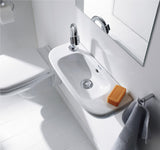 Duravit 07065000092 D-Code 20" Ceramic Handrinse Single Hole Sink with Overflow