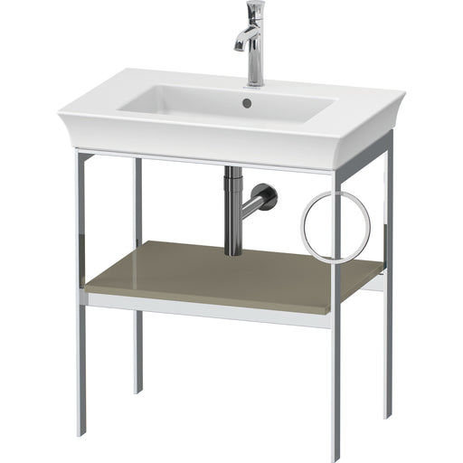 Duravit WT4543RH2H2 White Tulip Floorstanding Metal Console Stone Gray High Gloss