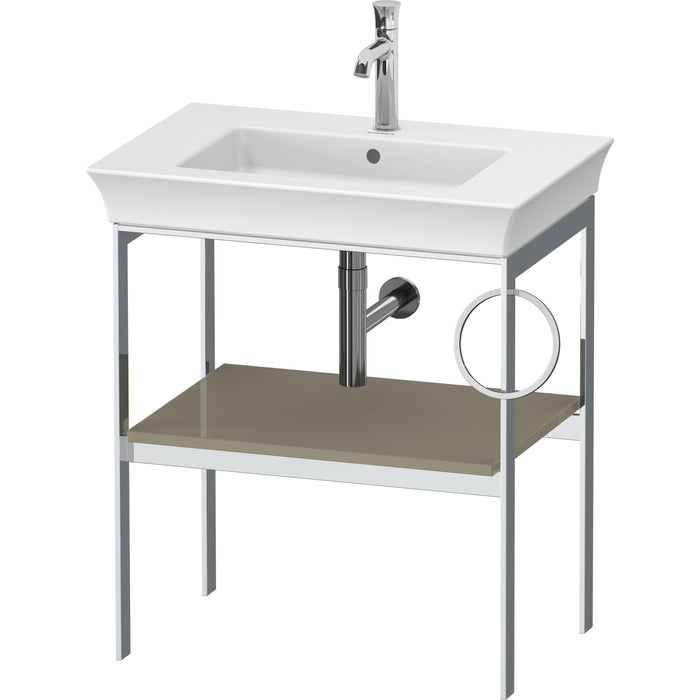 Duravit WT4543RH2H2 White Tulip Floorstanding Metal Console Stone Gray High Gloss