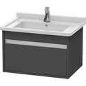 Duravit KT666404949 Ketho Wall-Mount Vanity Unit Graphite