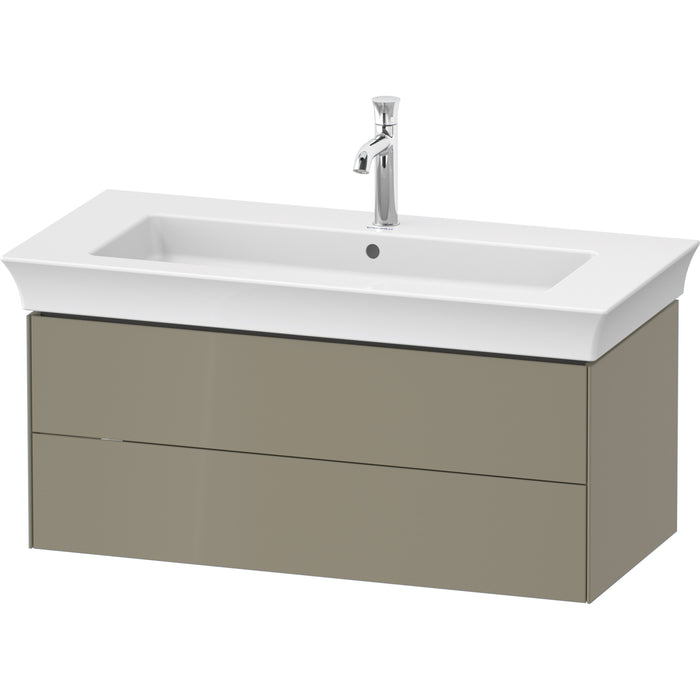 Duravit WT43420H2H2 White Tulip Wall-Mounted Vanity Unit Stone Gray High Gloss