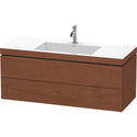 Duravit LC6929O1313 L-Cube C-Bonded Wall-Mount Vanity Kit American Walnut