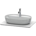 Duravit LU946501717 Luv Quartz Structure with One Bathroom Sink Cutout