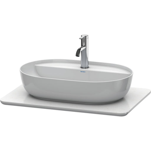 Duravit LU946501717 Luv Quartz Structure with One Bathroom Sink Cutout