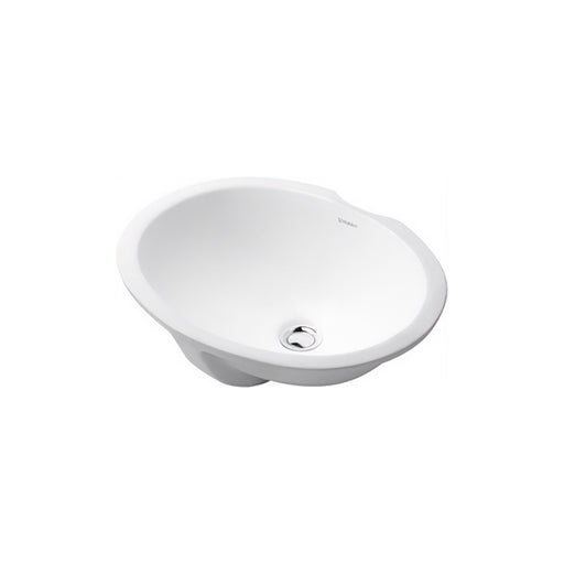 Duravit 0481570000 Design Classics Oval Undermount Bathroom Sink with Overflow