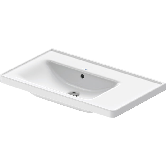 Duravit 2369800060 D-Neo Wall Mounted Bathroom Sink with Overflow