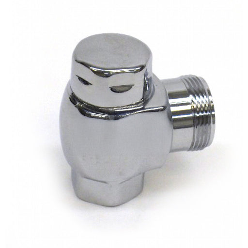 The TOTO 10077T3 is a 1" angle stop valve in Polished Chrome for TOTO commercial flush valve water supply connections, controlling and shutting off water supply to the flush valve.