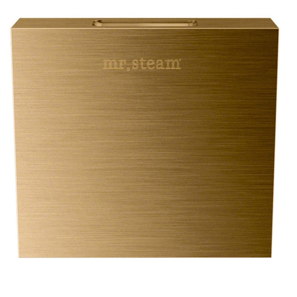 Aroma Designer 3" Wide Steamhead with AromaTherapy in Square Brushed Bronze
