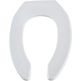 Bemis 10SSCT-000 White Open Front Elongated Toilet Seat, Less Cover