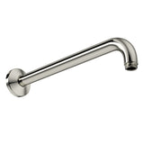 Rohl 1120/12PN 12" Wall Mount Shower Arm in Polished Nickel with Escutcheon