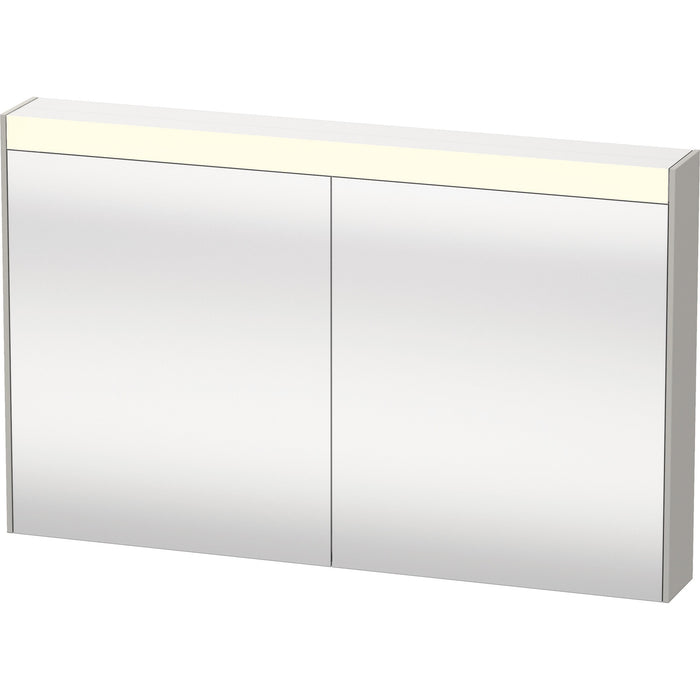 Duravit BR7103007076000 Brioso Mirror Cabinet with Lighting Concrete Gray