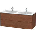 Duravit LC625801313 L-Cube Wall-Mount Vanity Unit American Walnut