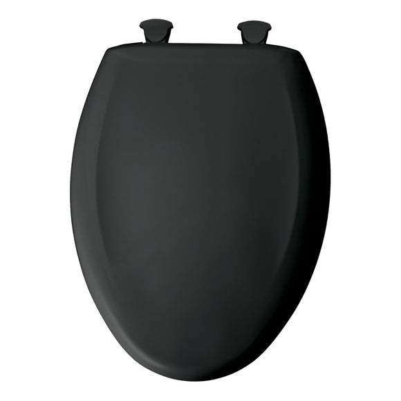 Bemis Elongated Closed-Front Toilet Seat and Lid with Whisper-Closeand Easy-Clean & Change