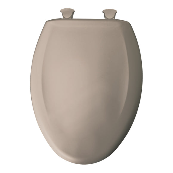 Bemis Elongated Closed-Front Toilet Seat and Lid with Whisper-Closeand Easy-Clean & Change