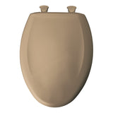 Bemis Elongated Closed-Front Toilet Seat and Lid with Whisper-Closeand Easy-Clean & Change