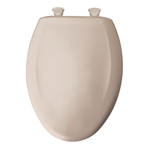 Bemis Elongated Closed-Front Toilet Seat and Lid with Whisper-Closeand Easy-Clean & Change