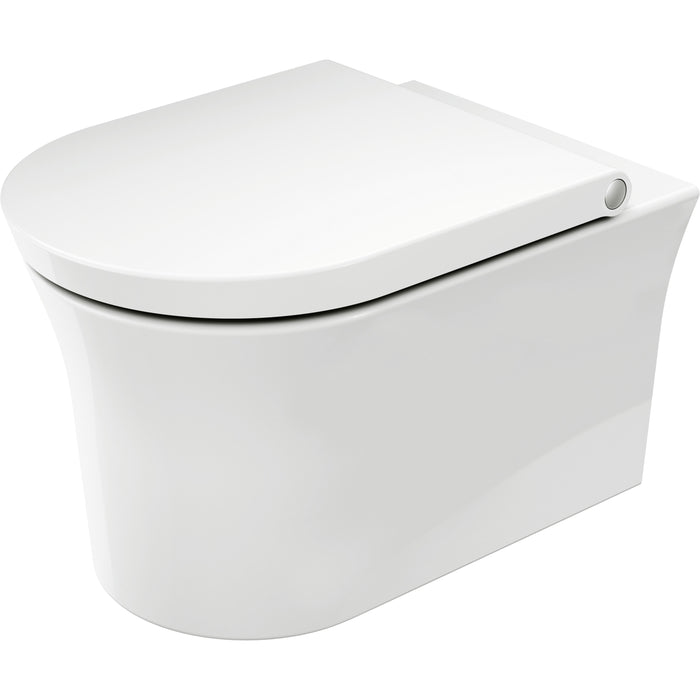 Duravit 2576092092 White Tulip Dual Flush Round Wall Mounted Toilet