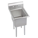 Elkay 14-1C18X24-0X Stainless Steel 2-Hole Single-Bowl Scullery Commercial Sink