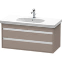 Duravit KT664804343 Ketho Wall-Mount Vanity Unit Basalt