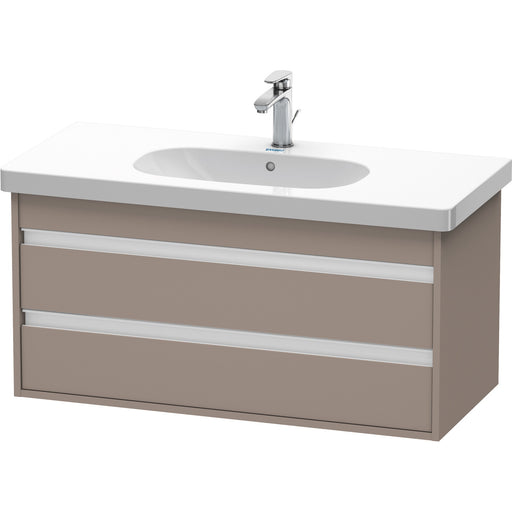 Duravit KT664804343 Ketho Wall-Mount Vanity Unit Basalt