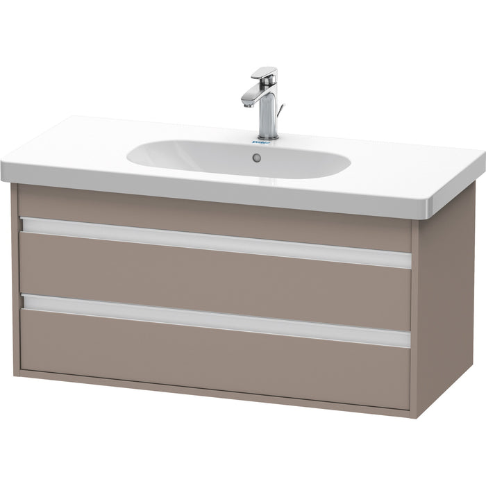 Duravit KT664804343 Ketho Wall-Mount Vanity Unit Basalt
