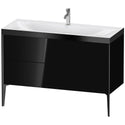 Duravit XV4712OB240P XViu C-Bonded Floorstanding Vanity Kit Black