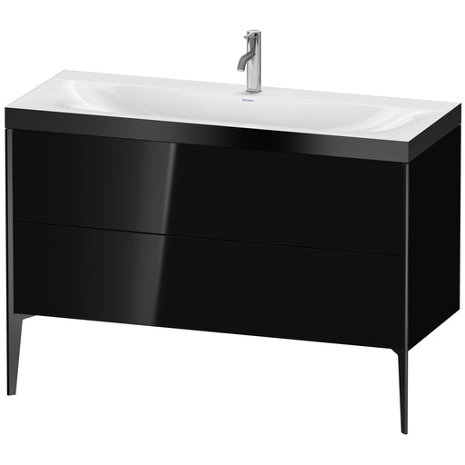 Duravit XV4712OB240P XViu C-Bonded Floorstanding Vanity Kit Black