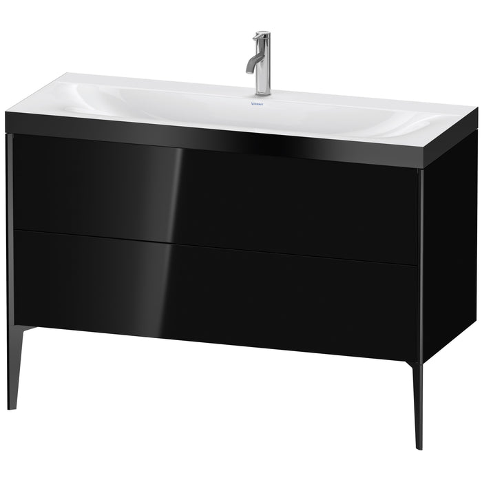 Duravit XV4712OB240P XViu C-Bonded Floorstanding Vanity Kit Black