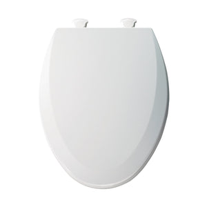 Bemis Elongated Molded Wood Toilet Seat with Easy-Clean & Change Hinge