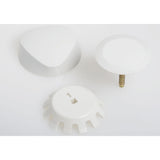 Geberit TurnControl Overflow Drain Trim Kit with Plastic Handle