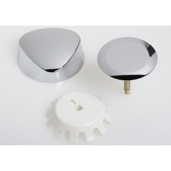 Geberit TurnControl Overflow Drain Trim Kit with Plastic Handle