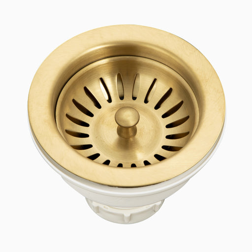 Houzer 190-9180 AC 3-1/2" Basket Strainer in Antique Copper