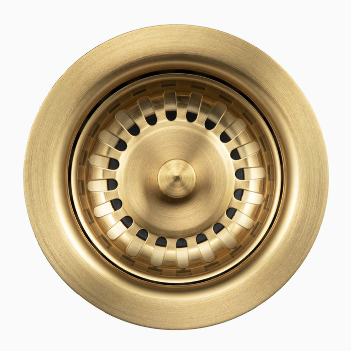 Houzer 190-9180 BB 3-1/2" Basket Strainer in Brushed Brass