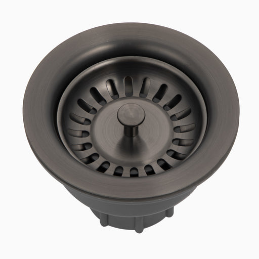 Houzer 190-9180 GR 3-1/2" Basket Strainer in Graphite