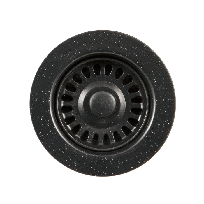 Houzer 190-9268 3-1/2" Basket Strainer in Granite Black