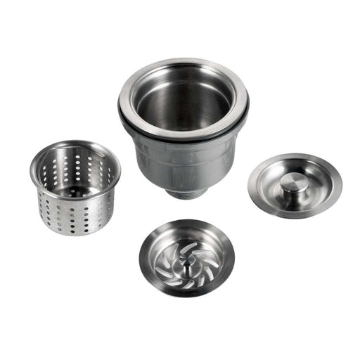 Houzer 190-9300 3-1/2" Stainless Steel Deep Cup Basket Strainer