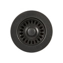 Houzer 190-9565 3-1/2" Basket Strainer in Matte Black