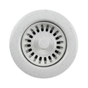 Houzer 190-9566 3-1/2" Basket Strainer in Granite White