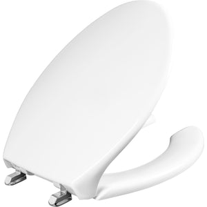 Bemis Commercial Elongated Open-Front Toilet Seat with DuraGuard