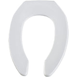 Bemis Elongated Open-Front Toilet Seat with DuraGuard and STA-TITE Commercial Fastening System