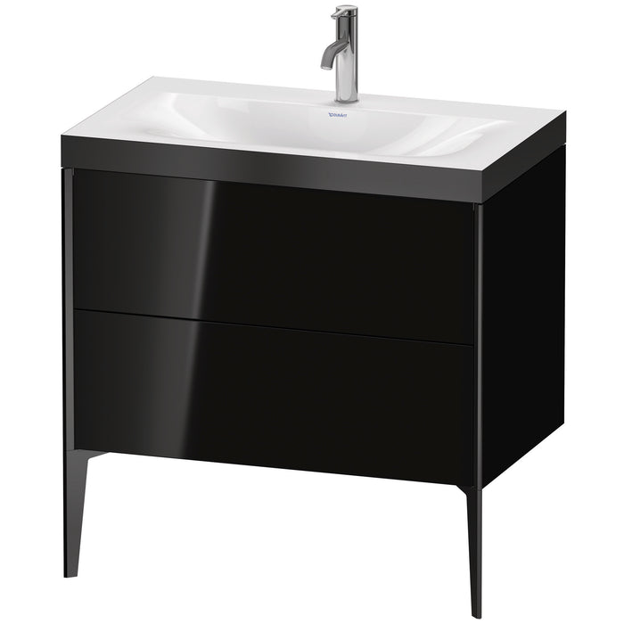 Duravit XV4710OB240P XViu C-Bonded Floorstanding Vanity Kit Black