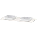 Duravit HP032KB2222 Happy D.2 Plus Console with Two Sink Cut-Outs White
