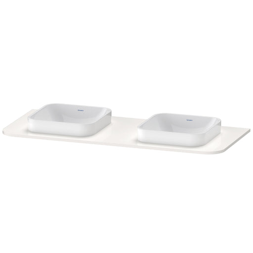 Duravit HP032KB2222 Happy D.2 Plus Console with Two Sink Cut-Outs White
