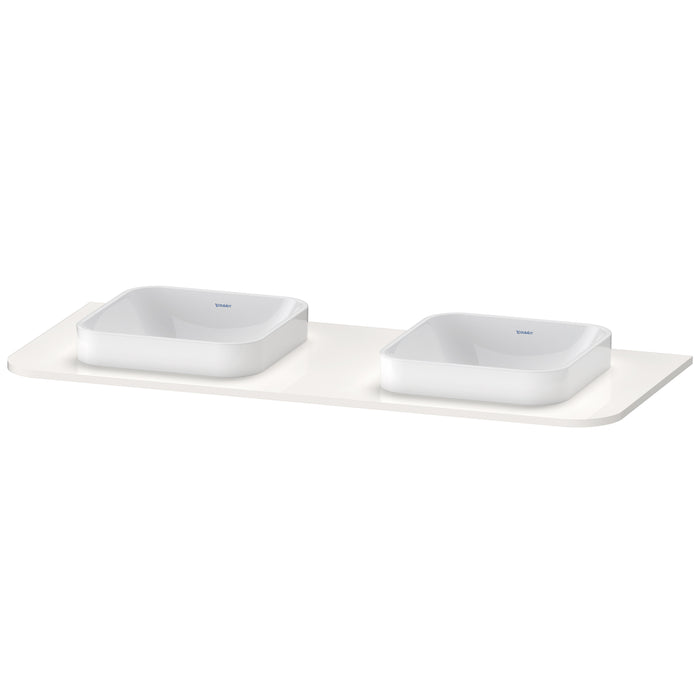 Duravit HP032KB2222 Happy D.2 Plus Console with Two Sink Cut-Outs White