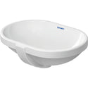 Duravit 0336430000 Design Classics Oval Undermount Bathroom Sink with Overflow