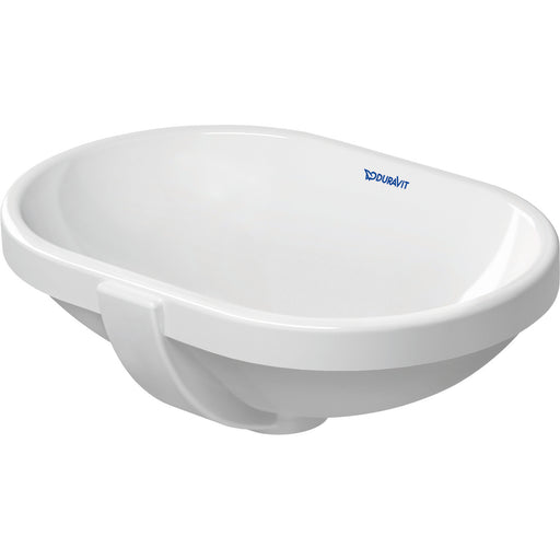 Duravit 0336430000 Design Classics Oval Undermount Bathroom Sink with Overflow