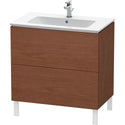 Duravit LC662601313 L-Cube Floorstanding Vanity Unit American Walnut
