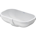 Duravit 0338490017 D-Code Oval Undermount Bathroom Sink with Overflow