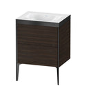 Duravit XV4709NB269P XViu C-Bonded Floorstanding Vanity Kit Walnut Brushed
